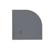 Kép 1/2 - zenon angulare slate zuhanytálca 80x80 cm, antracita