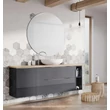 Kép 4/6 - AREZZO design Monterey 40cm-es oldalszekrény szennyeskosárral 1 ajtóval Mf. Antracit színben