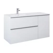 Kép 2/7 - AREZZO design Monterey 40cm-es oldalszekrény szennyeskosárral 1 ajtóval Mf. Fehér színben