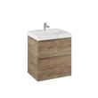 Kép 1/4 - AREZZO design Monterey 60 cm-es alsószekrény 2 fiókkal, Canela tölgy színben