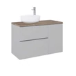Kép 2/4 - AREZZO design Monterey 40cm-es oldalszekrény 1 ajtóval Matt Szürke színben