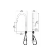 Kép 2/2 - AREZZO design Yukon mosogatócsaptelep AR-4025