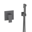Kép 1/2 - AREZZO design CUBEFIELD falsík alatti bidé csaptelep kézizuhannyal, fekete, AR-4407B