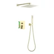 Kép 1/2 - AREZZO design CUBEFIELD falsík alatti zuhanycsaptelep szett, arany, AR-4405G