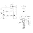 Kép 4/4 - AREZZO design CUBEFIELD mosdócsaptelep, arany, AR-4401G