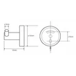 Kép 2/2 - AREZZO design BEMETA Omega dupla fogas AR-104106032