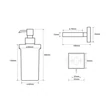 Kép 2/2 - AREZZO design BEMETA Beta folyékony szappanadagoló, 250 ml AR-132109017
