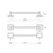 Kép 2/2 - AREZZO design BEMETA Beta 505 mm törölközőtartó AR-132104022