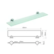 Kép 2/2 - AREZZO design BEMETA Omega 600 mm-es üvegpolc, tejüveg AR-104102042