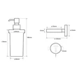 Kép 2/2 - AREZZO design BEMETA Omega folyékony szappanadagoló, 250 ml AR-104109017