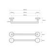 Kép 2/2 - AREZZO design BEMETA Omega 505 mm törölközőtartó AR-104204022