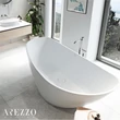 Kép 1/3 - arezzo design maryland öntöttmárvány  szabadon álló kád