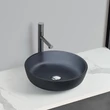 Kép 1/4 - AREZZO design RUBEN üveg mosdó, matt szürke, AR-M331