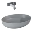 Kép 3/4 - AREZZO design pultra ültethető mosdó RIKA 52x40 matt ezüstszürke