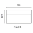 Kép 2/3 - AREZZO design ONYX 1 BLACK MATT elektromos törölközőszárító radiátor,  AR-ONYX1MBMATT