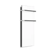 Kép 1/3 - AREZZO design ONYX 2 WHITE MATT elektromos törölközőszárító radiátor