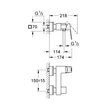 Kép 2/2 - Grohe Eurocube zuhany csaptelep
