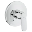 Kép 1/2 - Grohe Eurosmart Cosmopolitan egykaros falba épített zuhanycsap falon belüli résszel együtt