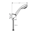 Kép 2/2 - Hansgrohe Crometta 85 Vario/Porter 'C szett