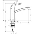 Kép 2/2 - Hansgrohe Focus E konyhai mosogató csaptelep