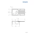 Kép 2/2 - deante legato 760x435x145 satin zel 0113
