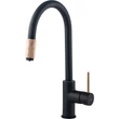 Kép 1/4 - deante aster mosogató csaptelep black with copper bca b64m