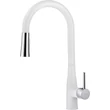 Kép 1/3 - deante lukrecja mosogató csaptelep crome with white bdh w720
