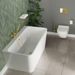 Kép 4/4 - Deante Silia fali wc kefe tartó, arany