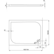 Kép 4/4 - deante cubic asszimetrikus zuhanytálca 1200x900 ktk 043b