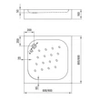 Kép 4/4 - deante corner szögletes zuhanytálca 900x900 ktc 041b