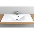 Kép 2/3 - Lunart TUNDY 1000 beépíthető mosdó, fényes fehér 1000x450x130
