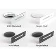 Kép 5/6 - M-Acryl Balance kád 160x75 jobbos, fekete
