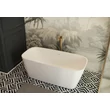 Kép 3/4 - m-acryl jasmine 151x72 műmárvány szabadon álló kád, fehér előlappal