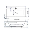 Kép 3/3 - M-Acryl Sabina Slim kád 180x80