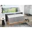 Kép 2/3 - M-Acryl Slim Sabina Pro kád vízszintes túlfolyóval 180x80