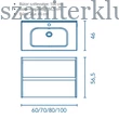 Kép 2/2 - bannio sansa 100 függesztett alsószekrény 73048, sandy smoky