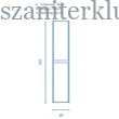 Kép 2/2 - bannio sansa kiegészítő szekrény 125277, sandy walnut
