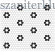 Kép 1/2 - dunin mini hexagon b&amp;w flower mozaik 26x30 cm