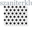 Kép 1/3 - dunin mini hexagon b&amp;w mix mozaik 26x30 cm