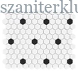 Kép 1/2 - dunin mini hexagon b&amp;w spot mozaik 26x30 cm
