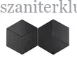 dunin rombic black 02 matt mozaik 11,5x20 cm