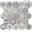 Kép 2/5 - equipe hexatile harmony b&w 20x17,5 cm