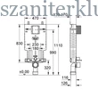 Kép 2/2 - Grohe Uniset Wc tartály szerelőelem 38643 001