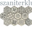 Kép 1/3 - ragno eden esagona decoro romance bianco RGL2 18,2x21 cm