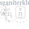 Kép 3/3 - ravak 10° falba süllyesztett csaptelep váltóval r-boxhoz, td 065.00