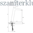 Kép 5/5 - ravak 10° free fekete álló mosdócsaptelep 333 mm td f 015.20BL