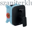 Kép 1/5 - ravak 10° free fekete  falba sülyesztett csaptelep váltóval r-boxhoz, td f 065.20BL