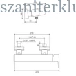 Kép 3/3 - ravak 10° free fekete fali zuhanycsaptelep szett nélkül, td f 032.20/150BL