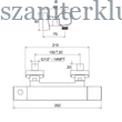Kép 3/3 - ravak 10° free fekete fali termosztátos zuhanycsaptelep szett nélkül, td f 033.20/150BL