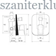 Kép 2/2 - ravak 10° free falba süllyesztett csaptelep váltóval, td f 061.00